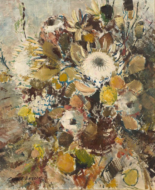 George Enslin; Still Life with Proteas