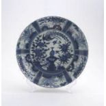 A Japanese Arita blue and white dish, Edo period, 17th century