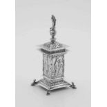 A George V silver candlestick and cover, Wakely & Wheeler, London, 1911