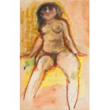 Douglas Portway; Seated Nude