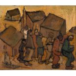 Frans Claerhout; Villagers Working