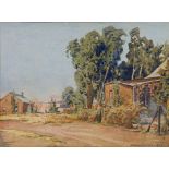 Erich Mayer; Village Houses and Trees