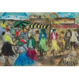 Joe Maseko; Market Scene