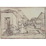 Florence Zerffi; Street in Malay Quarter, Cape Town