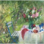 Ann Oram; Lunch in the Garden