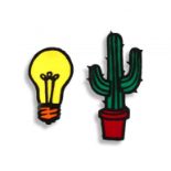 Brett Murray; Light Bulb; Cactus, two