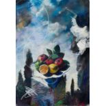 Louis van Heerden; Abstract Still Life with Fruit