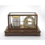 A walnut cased barograph, B. J. Hall & Co. Ltd, London & Glasgow, 20th century