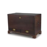 A mahogany mule chest, 19th century