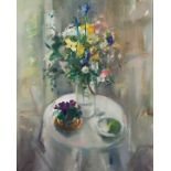 Louis van Heerden; Still Life with Vase of Flowers