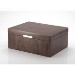 A Dunhill walnut and rosewood humidor, Paris, modern