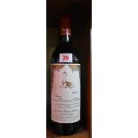 A 75cl bottle of Chateau Mouton Baronne Philippe, 1986, 5th Paulliac.