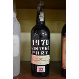 A 75cl bottle of Gonzalez Byass 1970 vintage port.