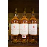 Three 75cl bottles of Chateau Piot David, 1989, Sauternes. (3)