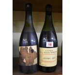 Two bottles of Vouvray, 1947, Caves de la Maison Prunier. (2)