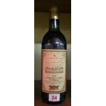 A 75cl bottle of Chateau La Tour Du Mirail, 1966.