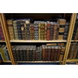 BINDINGS: collection of approx 49 vols, 18th-19thc literature and reference in calf bindings,