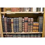 BINDINGS: collection of 16 vols, largely 19thc calf bound history and literature, mostly 8vo,
