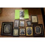 PORTRAIT PHOTOGRAPHY: a small quantity, to include 6 ambrotype portrait of male and female subjects,