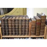 BINDINGS: collection of 15 vols, mostly large format 19thc publications in calf bindings, to include