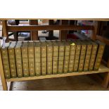 STEVENSON (Robert Louis): 'The Works': 35 vols in 17: 8vo, uniform green half calf gilt lettered: