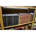 (HP) BINDINGS: collection of 21 volumes, calf bound literature and reference late 19th-early