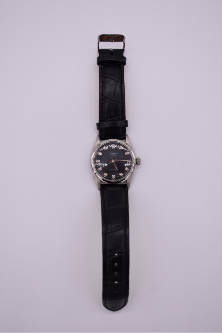 A circa 1991 stainless steel manual wind wristwatch, having Rolex cal 1210 movement, 34mm, on