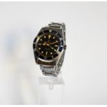 A rare circa 1958 'Rolex Submariner' stainless steel automatic wristwatch, 36mm, Ref 6536/1, cal