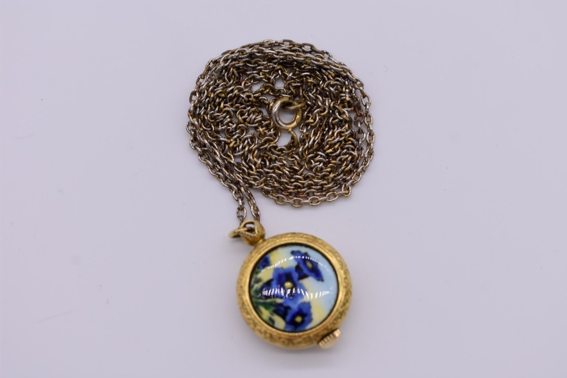 A Limit enamel pocket watch on chain.