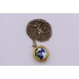 A Limit enamel pocket watch on chain.