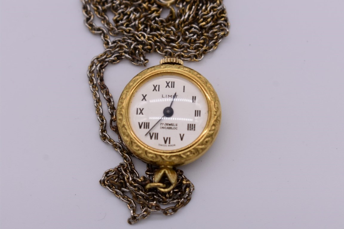 A Limit enamel pocket watch on chain. - Image 2 of 2