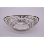 A Dutch pierced silver sweetmeat dish, 16.5cm diameter, 78g.