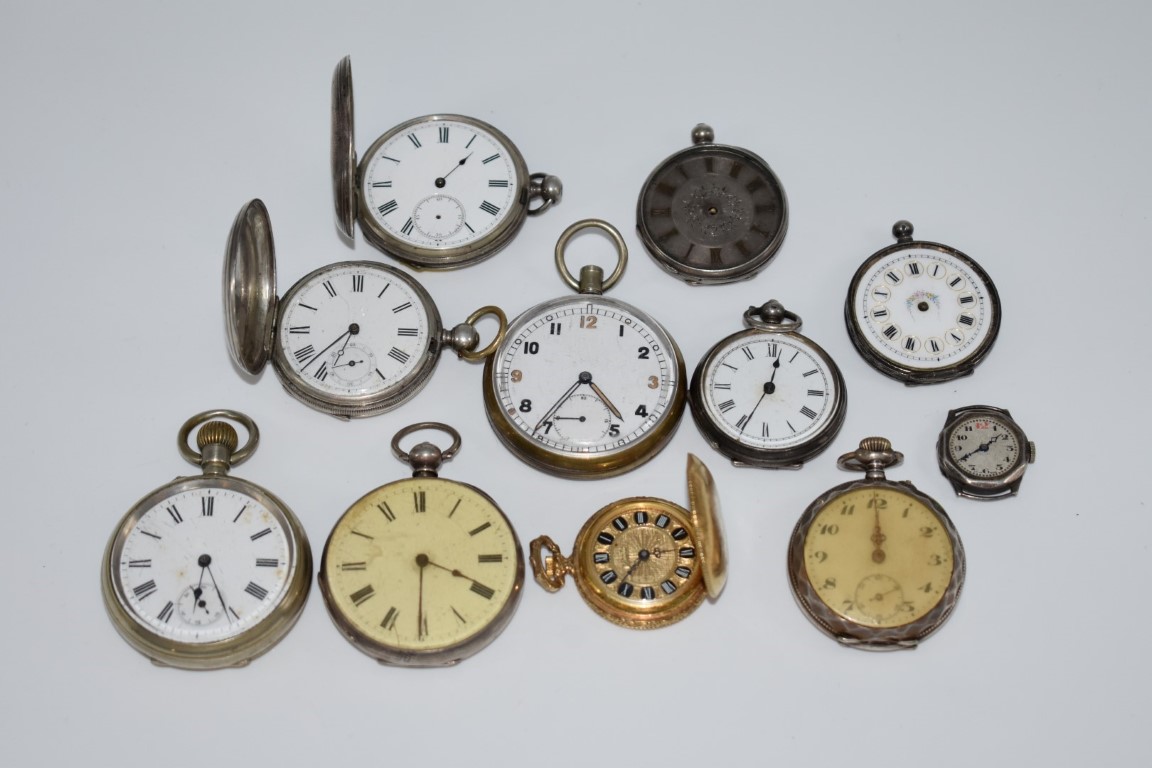 Ten various pocket watches; together with a ladies wristwatch. - Image 2 of 2