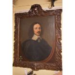 English School, 17th century, bust length portrait of William Yorke, born circa 1610, inscribed