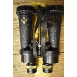 A pair of World War II Royal Navy Barr & Stroud 7x CF41 spray shield binoculars, serial number