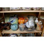 A collection of studio pottery. (12)