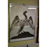 Elisabeth Frink, 'Cormorant', signed and numbered 24/150, colour print, blind stamped, lithograph,