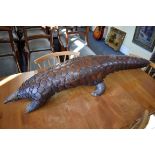 Taxidermy: a Pangolin, 125cm long.