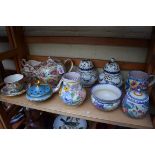 A mixed group of ceramics, to include a Royal Winton 'Summertime Chintz' part teaset; an unusual