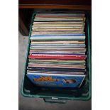 A quantity of 33rpm vinyl records.