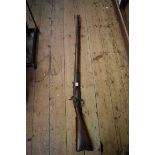 A Victorian 1853 Pattern Enfield percussion rifle musket, third model, stamped 'Tower 1861' and '
