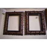 A pair of gilt wood frames, rebate 41 x 31cm.