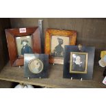 A group of 19th century portrait miniatures, to include a Naval Officer in tricorn hat, 10.5 x