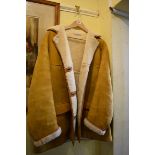 A sheepskin coat.