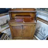 A William IV rosewood chiffonier, 93cm wide.