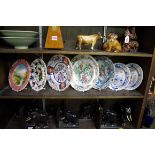 An interesting group of seven English pottery and porcelain plates, to include a George Jones