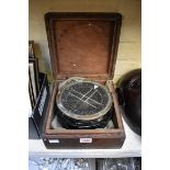 A ship's compass, in box.