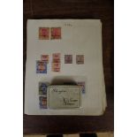 A small collection of India and Middle East stamps.