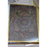 A Tibetan thangka, probably 19th century, 85 x 61cm.