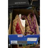 A small group of gilt embroidered cuffs and other jacket embellishments.